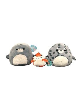 Squishmallows Manatee & Koi Fish & Seal
